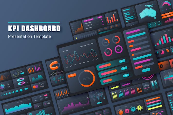 KPI关键绩效指标数据分析展示PPT模板 - 顶尖PPT