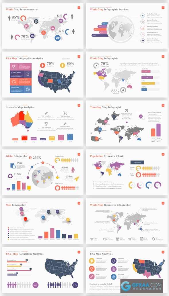 全球商业幻灯片演示 - 顶尖PPT