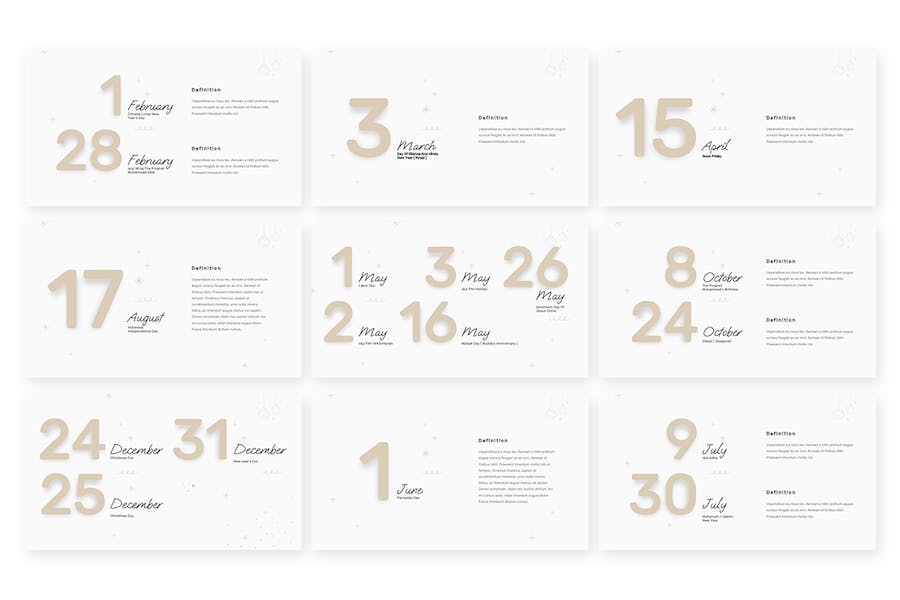 日历计划安排时间管理PPT模板 - 顶尖PPT