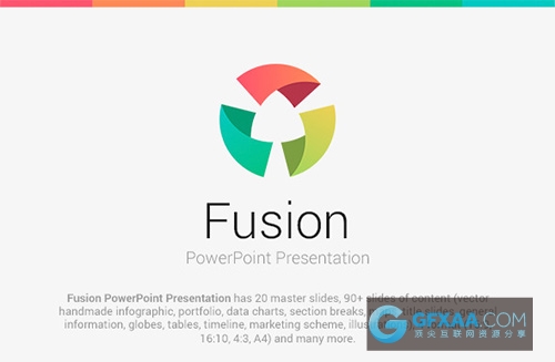 5种配色扁平化唯美色系卡通风格PPT模板 - 顶尖PPT