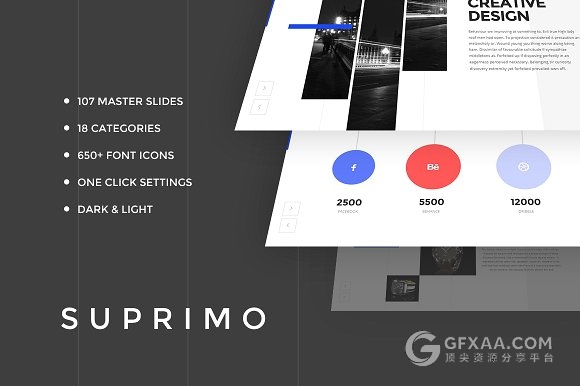 110页扁平化极简风格PPT模板包含图片 - 顶尖PPT