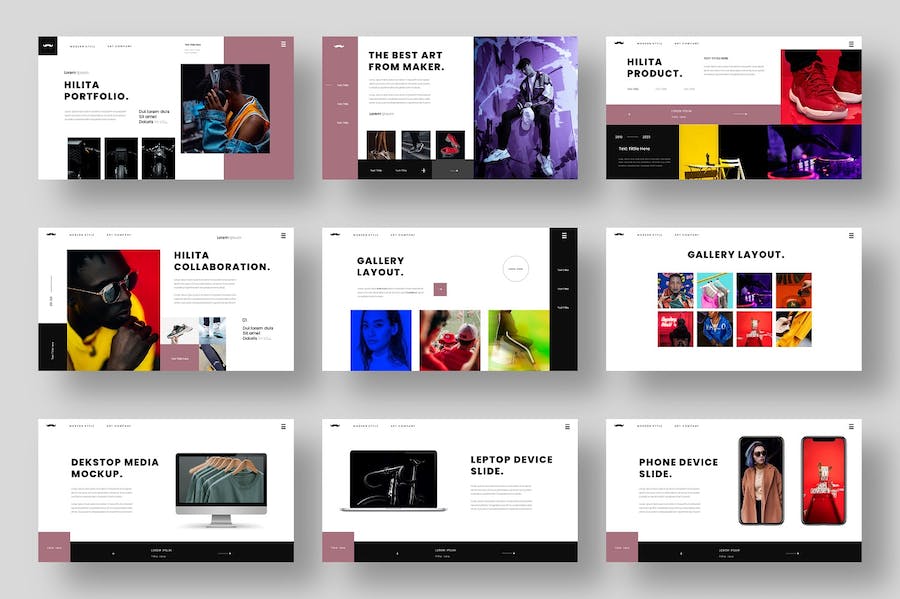 简约产品摄影展示营销策划多用途keynote模板 - 顶尖PPT