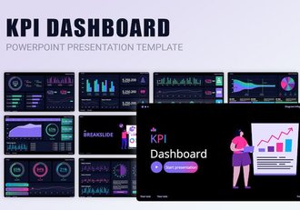 企业KPI绩效考核数据监控PPT模板 - 顶尖PPT