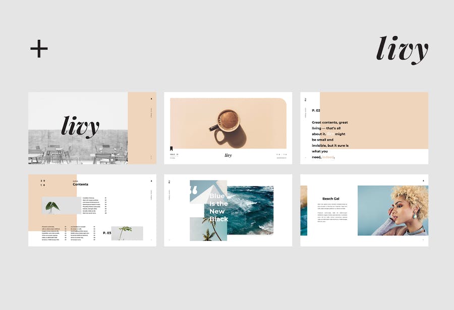 极简风格多用途国外PPT模板 - 顶尖PPT