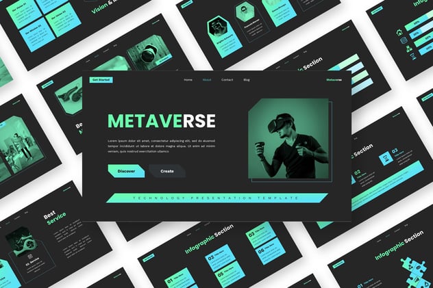 AI技术发布会人工智能keynote模板 - 顶尖PPT