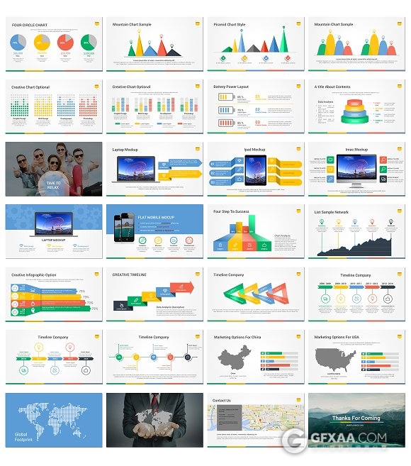 100页商务欧美风格PPT+Keynote通用模板 - 顶尖PPT