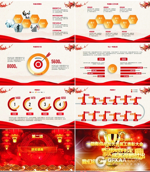 2017赢战鸡年年终总结新年计划PPT模板 - 顶尖PPT