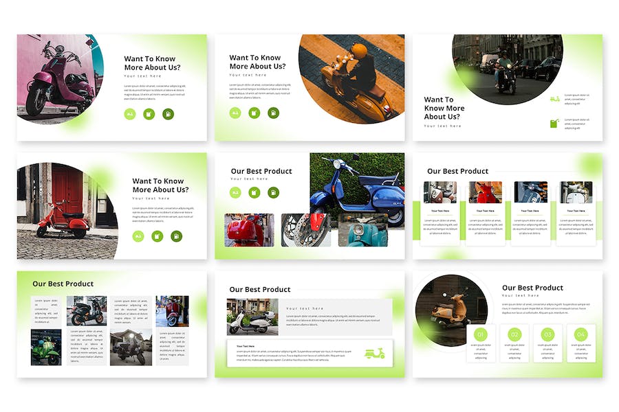 简洁绿色系品牌推广演示PPT模板 - 顶尖PPT