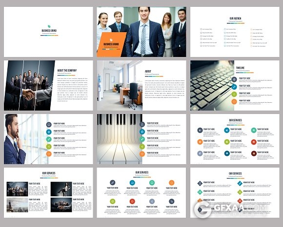 50种颜色主题86页商务年终总结PPT模板 - 顶尖PPT