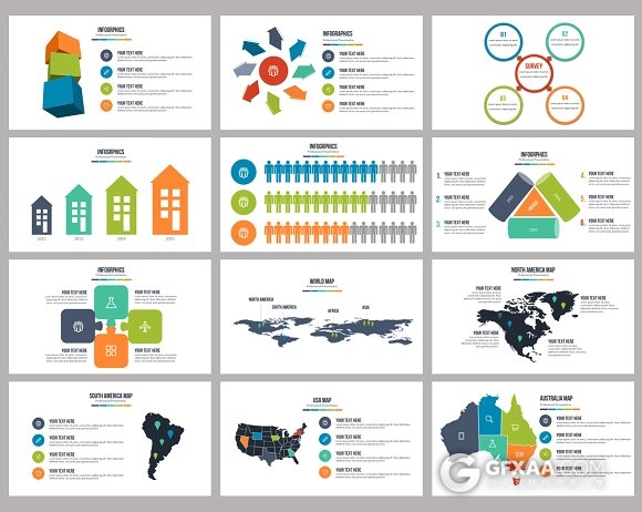50种颜色主题86页商务年终总结PPT模板 - 顶尖PPT