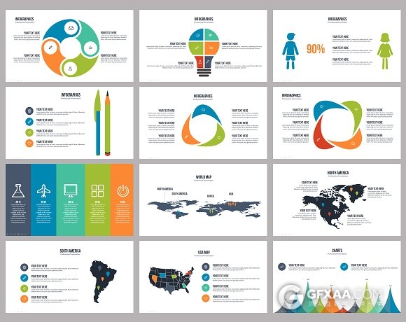 70页欧美商务年终总结会议PPT模板 - 顶尖PPT