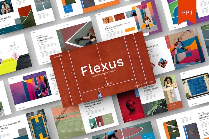 灵活商务企业服务展示PPT模板 - 顶尖PPT