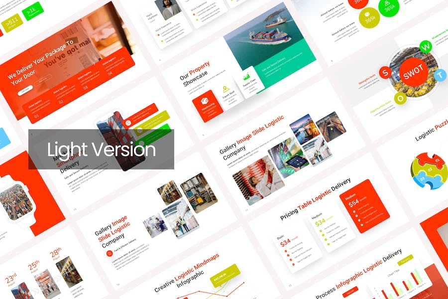 快递物流行业分析工作计划总结PPT模板 - 顶尖PPT