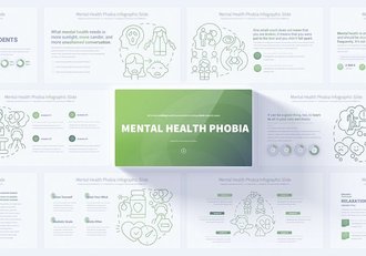心理健康恐惧症图形PPT模板 - 顶尖PPT