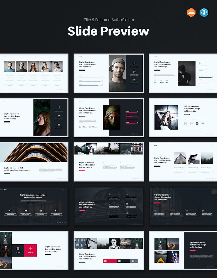 创意简约风格商务通用PPT模板 - 顶尖PPT