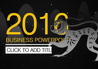 2016精美动画艺术风格PPT模板 - 顶尖PPT