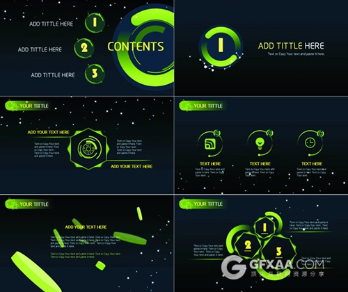 科幻潮流动感实用精美动画PPT模板 - 顶尖PPT