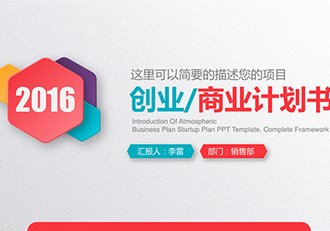 微粒体动画创业商业计划书PPT模板 - 顶尖PPT