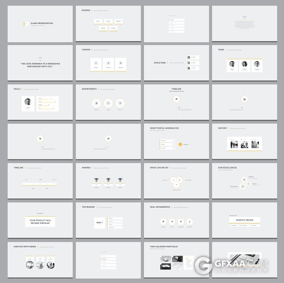64页简约扁平化新年总结计划PPT模板 - 顶尖PPT