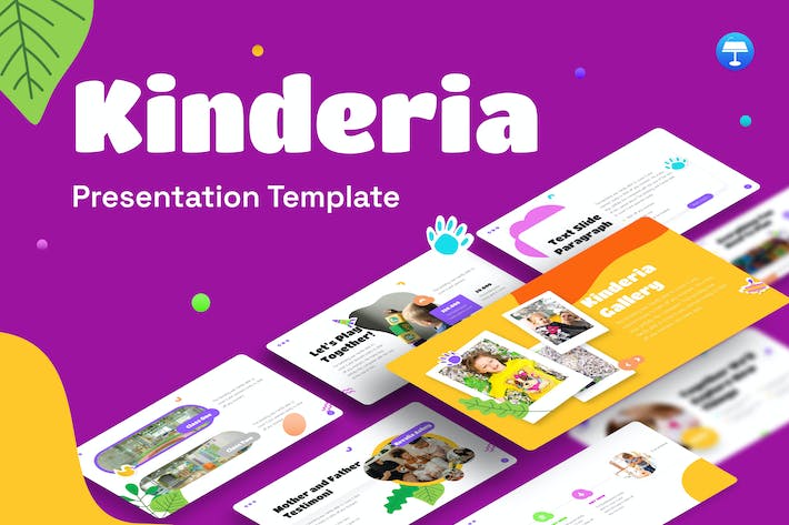 创意儿童启蒙教育keynote模板 - 顶尖PPT