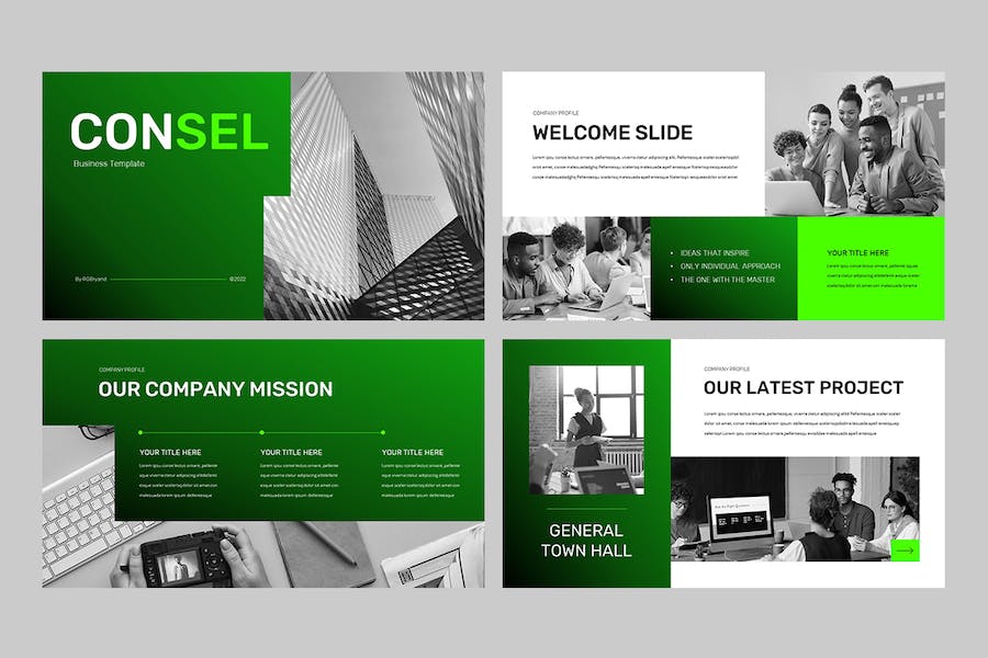 康赛尔商务企业推介路演PPT模板 - 顶尖PPT