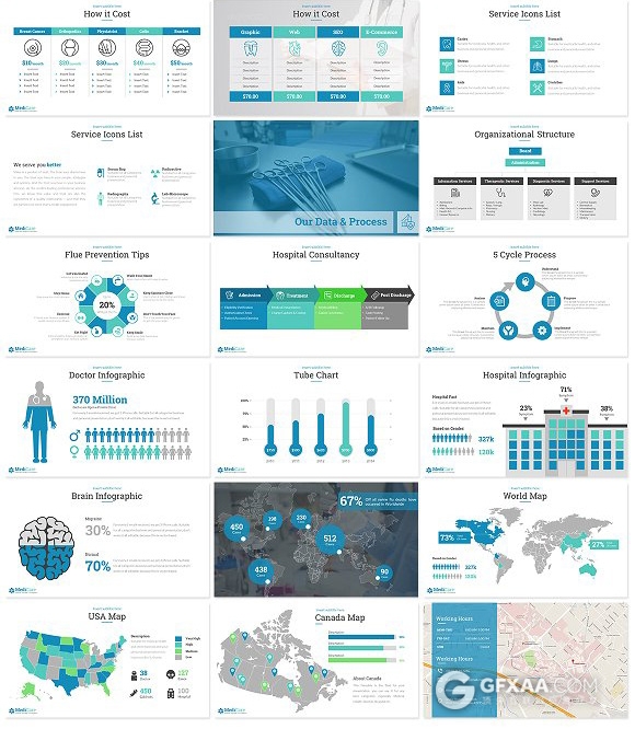 科学实验医学研究生物化学通用PPT模板 - 顶尖PPT