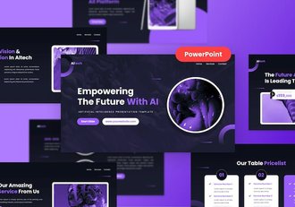 黑色系IT科技行业PPT模板 - 顶尖PPT