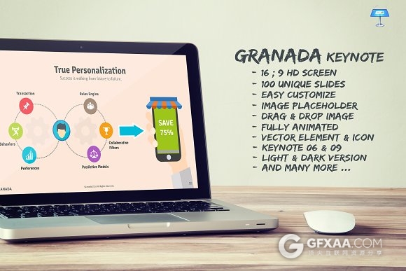 100页商务年终总结卡通风格keynote模板 - 顶尖PPT