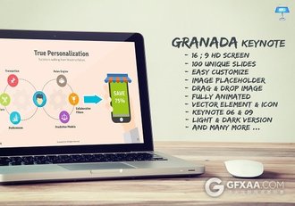 100页商务年终总结卡通风格keynote模板 - 顶尖PPT