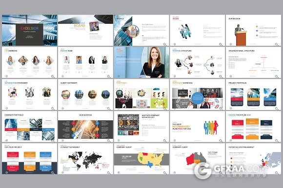 100商务年终总结报告多图表keynote模板 - 顶尖PPT