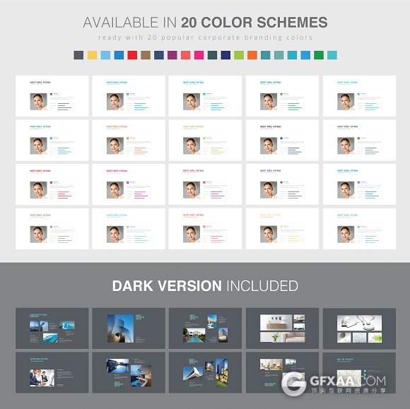 扁平化简约风格产品图片展示PPT模板 - 顶尖PPT