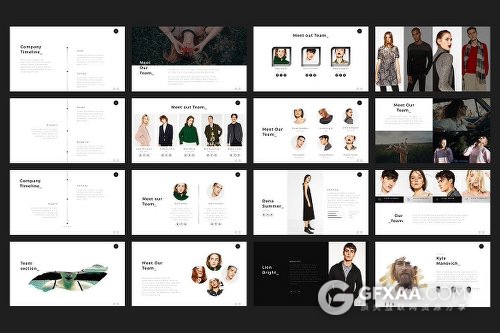 扁平化简约风格PPT通用商务模板 - 顶尖PPT