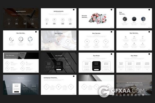 扁平化简约风格PPT通用商务模板 - 顶尖PPT
