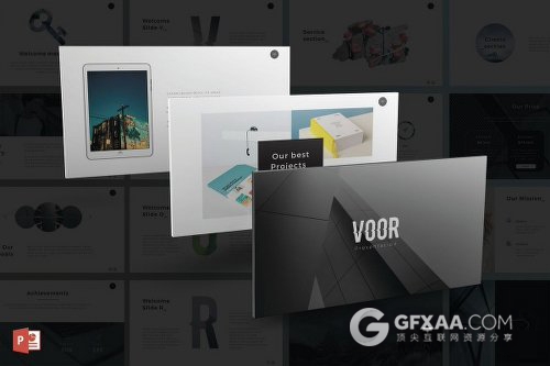 扁平化简约风格PPT通用商务模板 - 顶尖PPT