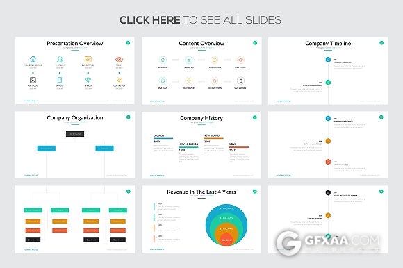 扁平化商务简洁年终总结通用PPT模板 - 顶尖PPT