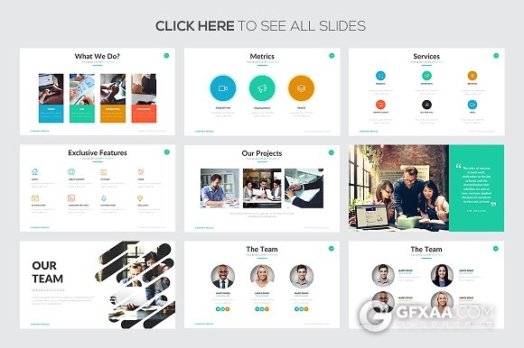 扁平化商务简洁年终总结通用PPT模板 - 顶尖PPT