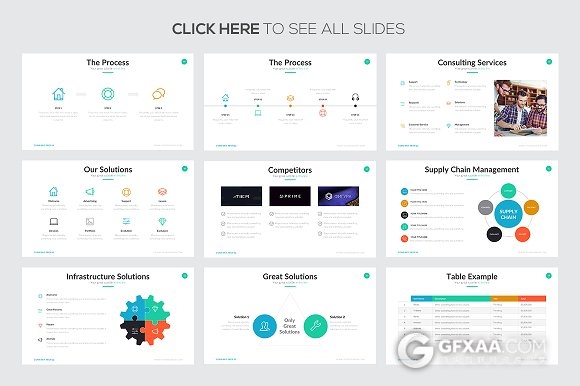 扁平化商务简洁年终总结通用PPT模板 - 顶尖PPT