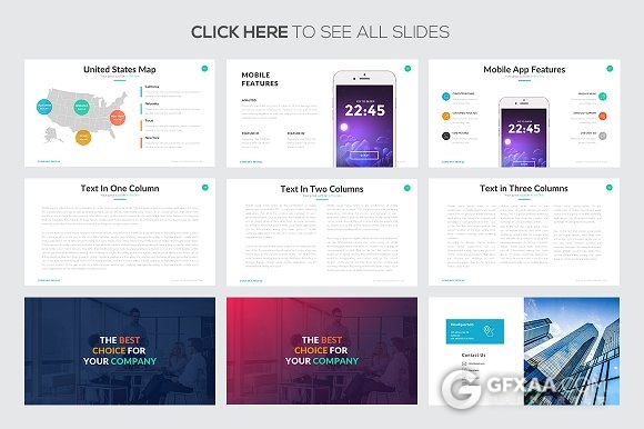 扁平化商务简洁年终总结通用PPT模板 - 顶尖PPT