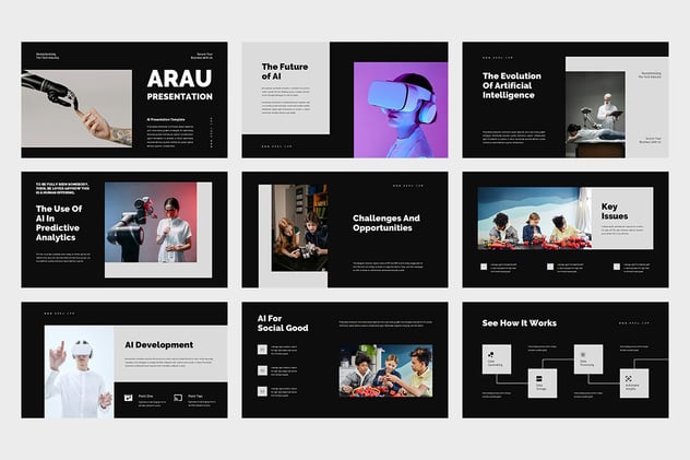 AI技术发展PPT模板 - 顶尖PPT