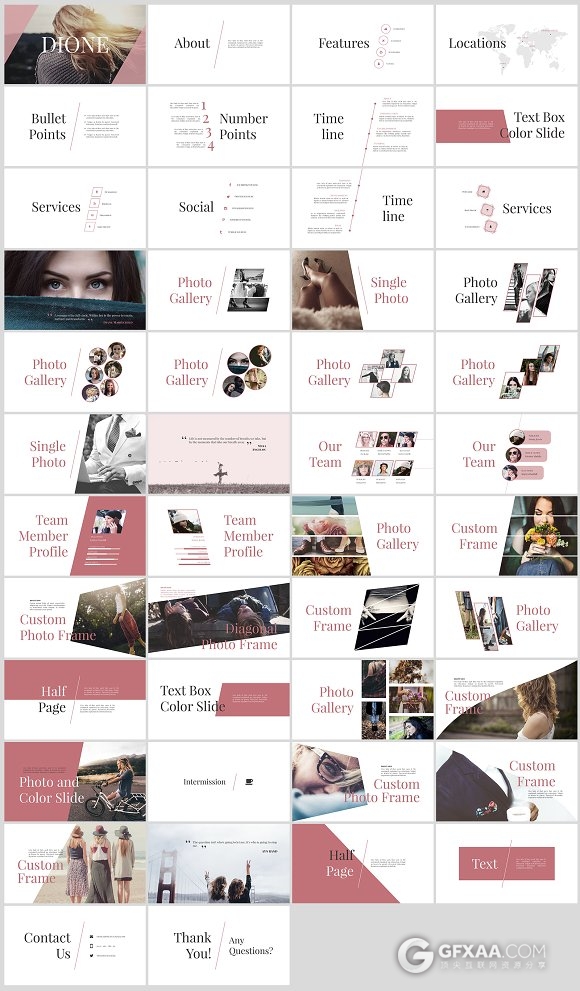 简约时尚杂志风格PPT模板 - 顶尖PPT