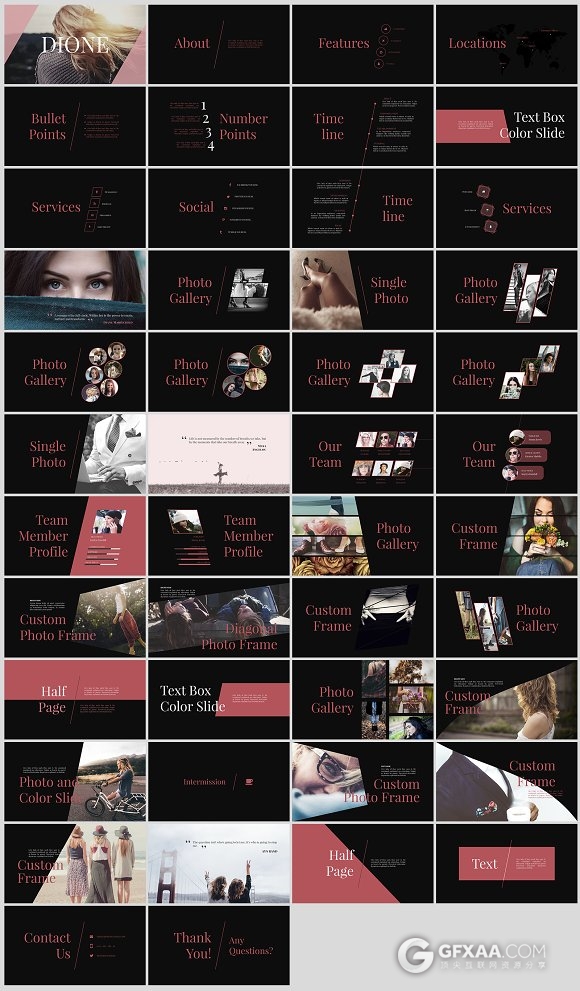 简约时尚杂志风格PPT模板 - 顶尖PPT