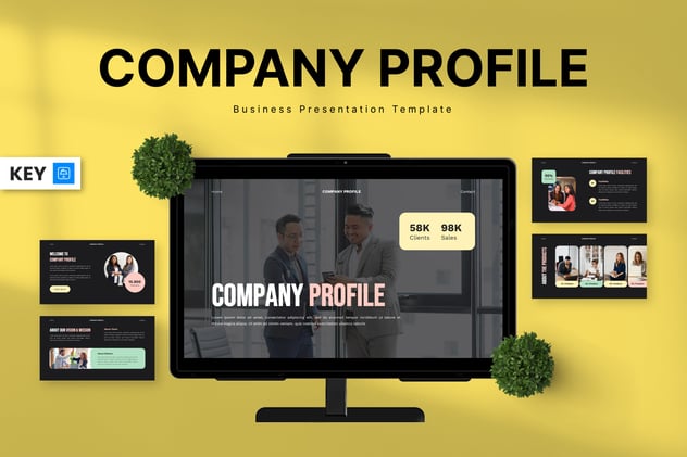 公司简介业务展示keynote模板主题模板 - 顶尖PPT