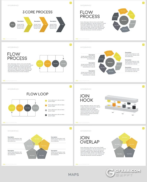 80多页欧美商务总结报告PPT模板5种配色主题 - 顶尖PPT