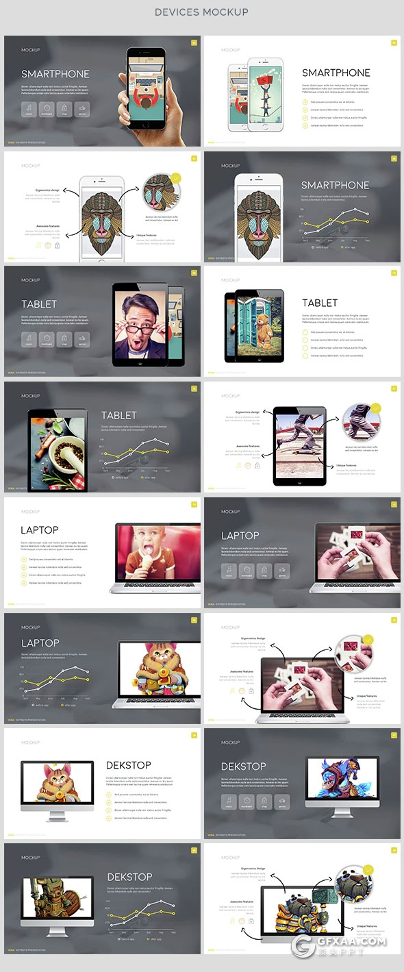 80多页欧美商务总结报告PPT模板5种配色主题 - 顶尖PPT