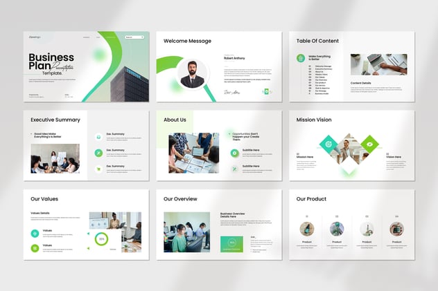 创业项目规划现代商业计划演示PPT模板 - 顶尖PPT