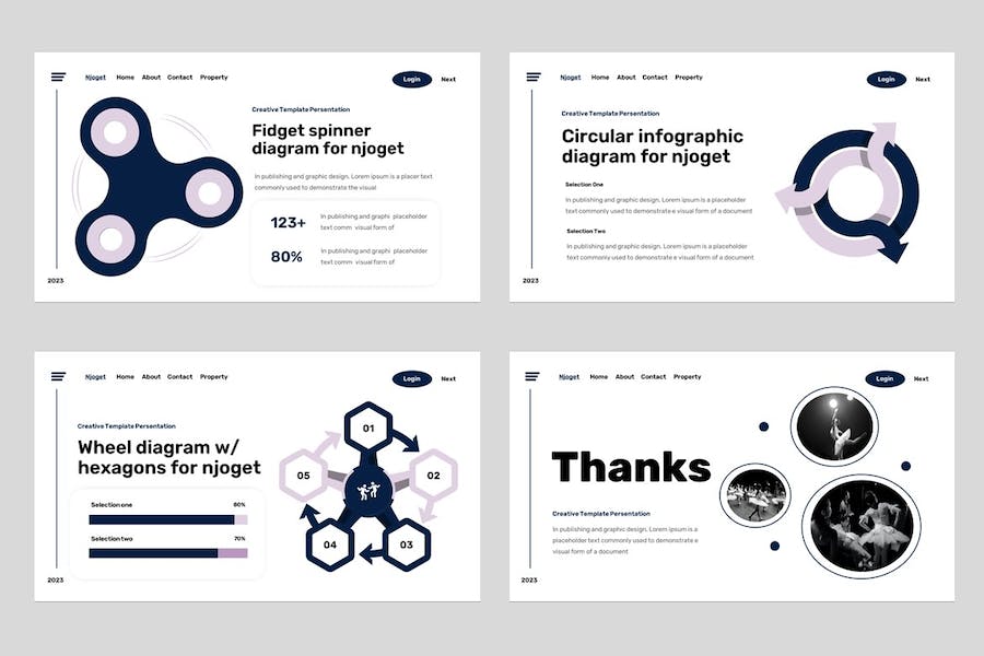 国外街舞嘻哈文化宣传PPT模板 - 顶尖PPT