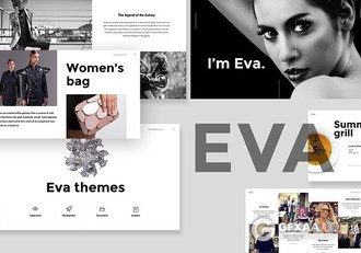 98页简约时尚人物图片展示报告PPT模板 - 顶尖PPT