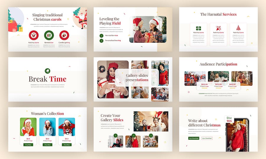 国外圣诞节祝福圣诞活动策划PPT模板 - 顶尖PPT