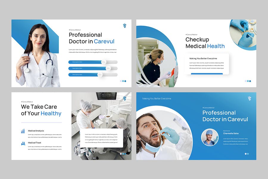 医疗诊疗专业服务介绍展示Keynote模板 - 顶尖PPT