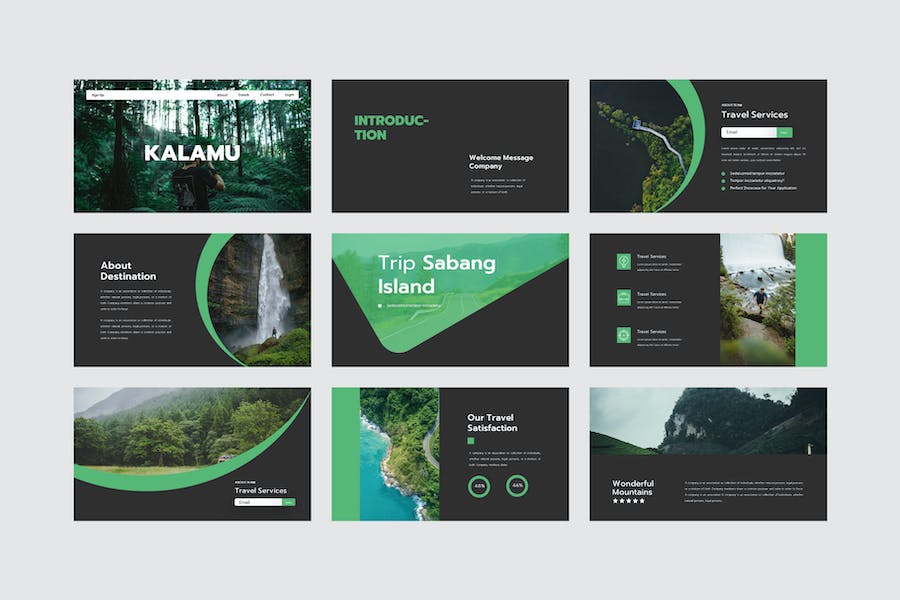 户外旅游探险keynote模板 - 顶尖PPT